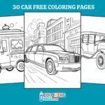 30 Free Car Coloring Pages for Kids