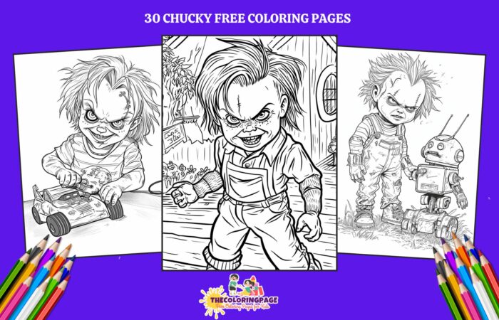 30 Free Chucky Coloring Pages