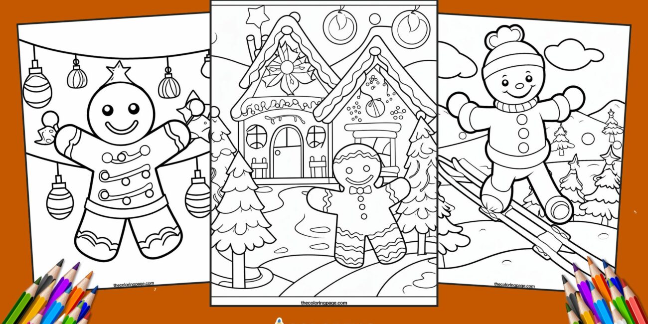 30 Free Gingerbread Man Coloring Pages for kids