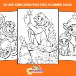 30 Free Lion King Christmas Coloring Pages