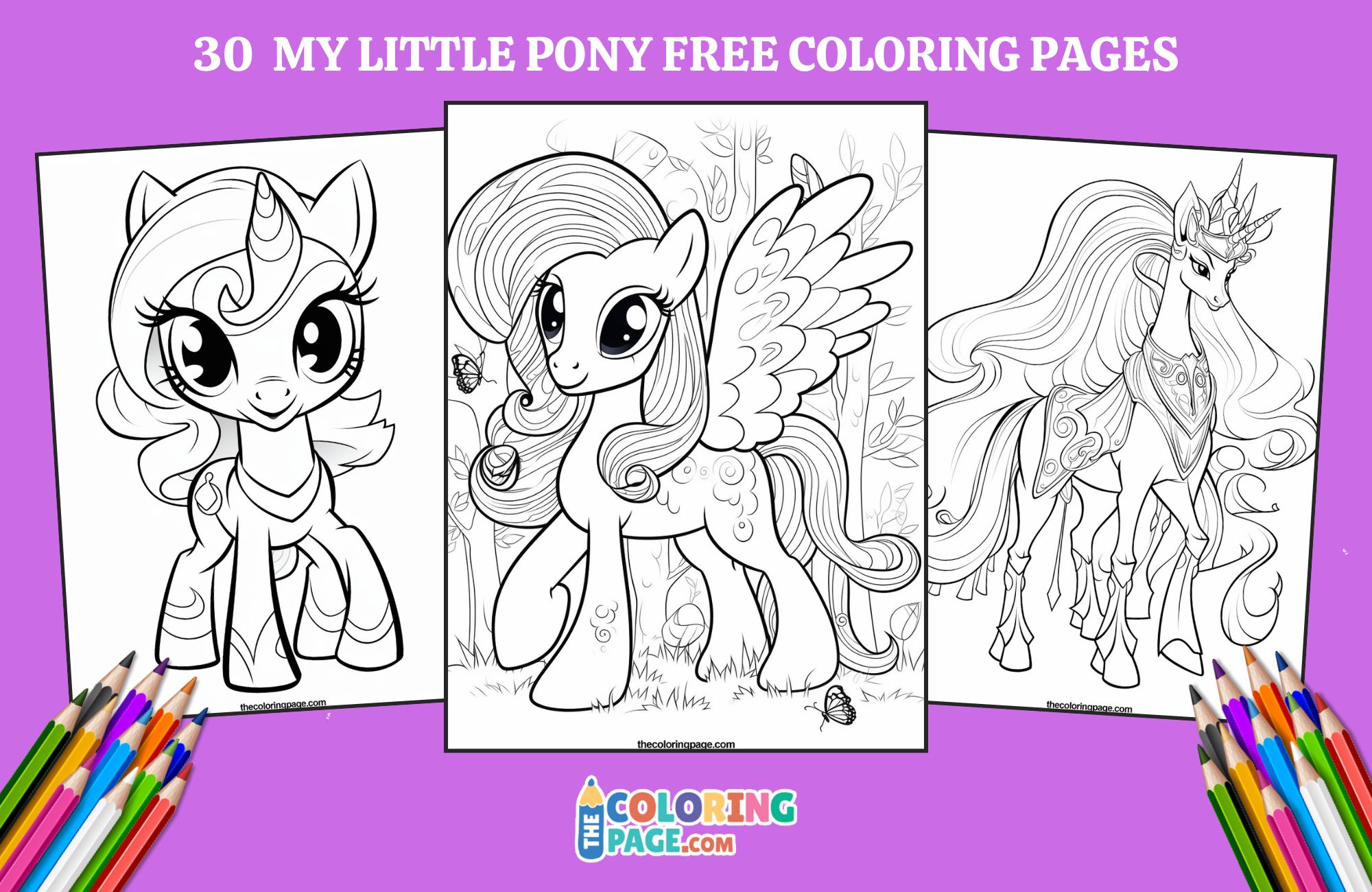 30 Free My Little Pony Coloring Pages For Kids