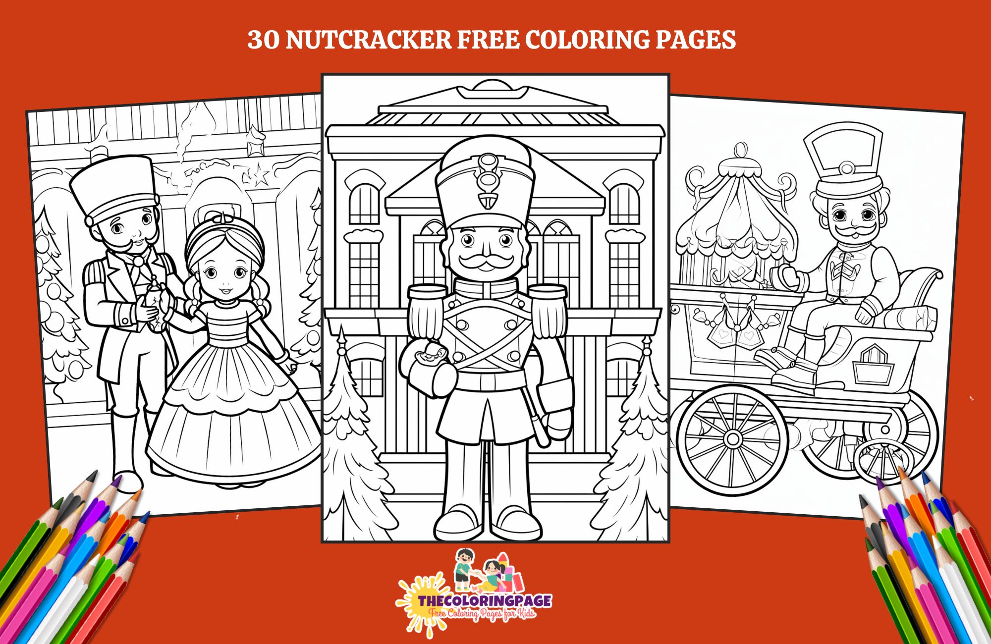 30 Free Nutcracker Coloring Pages for kids