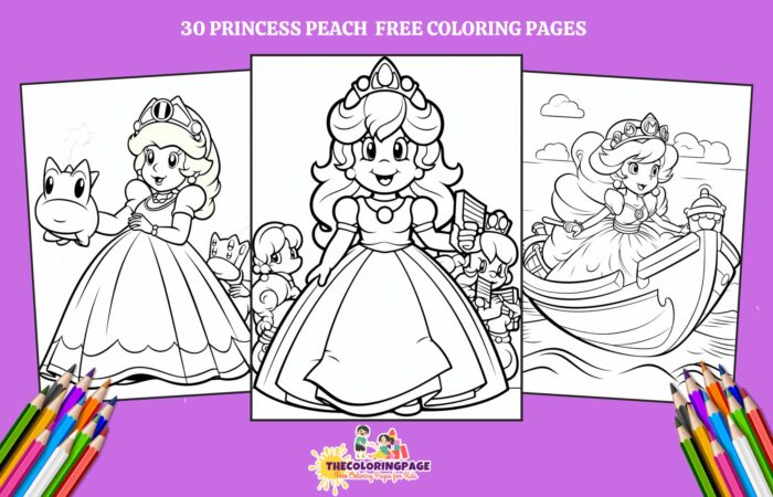 30 Free Princess Peach Coloring Pages For Kids