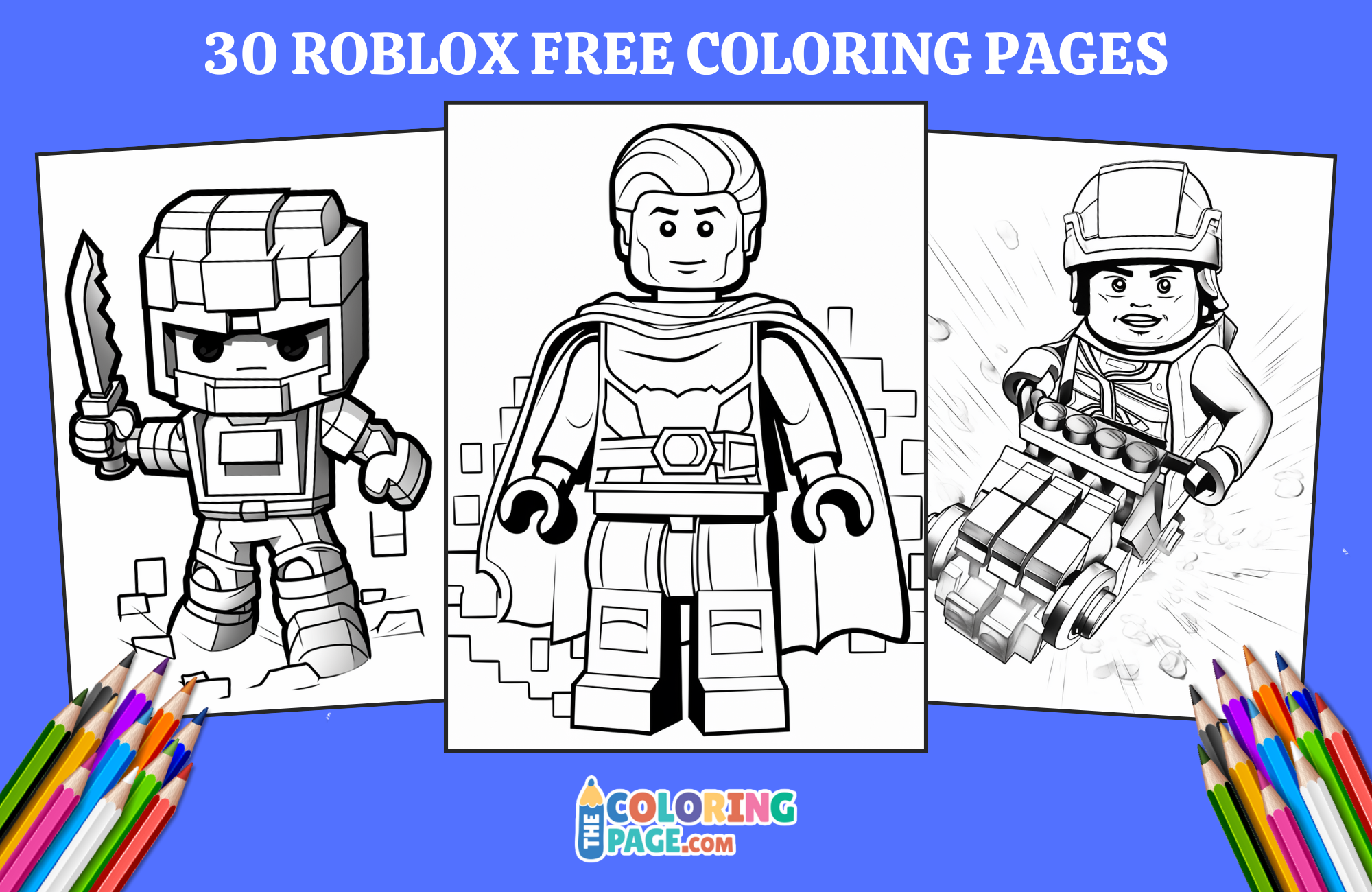 30 Free Roblox Coloring Pages