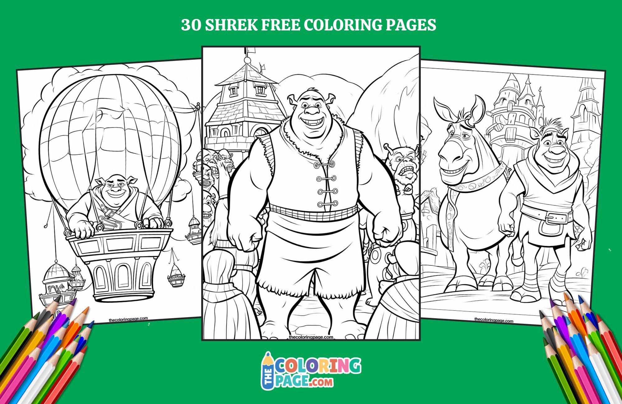 30 Free Shrek Coloring Pages For Kids