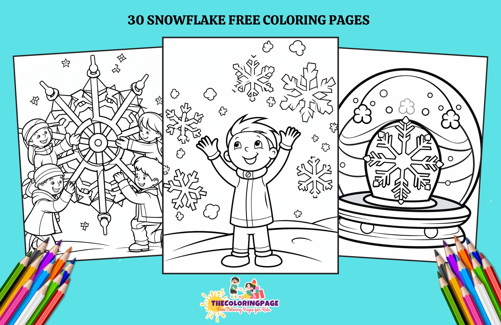 30 Free Snowflake Coloring Pages