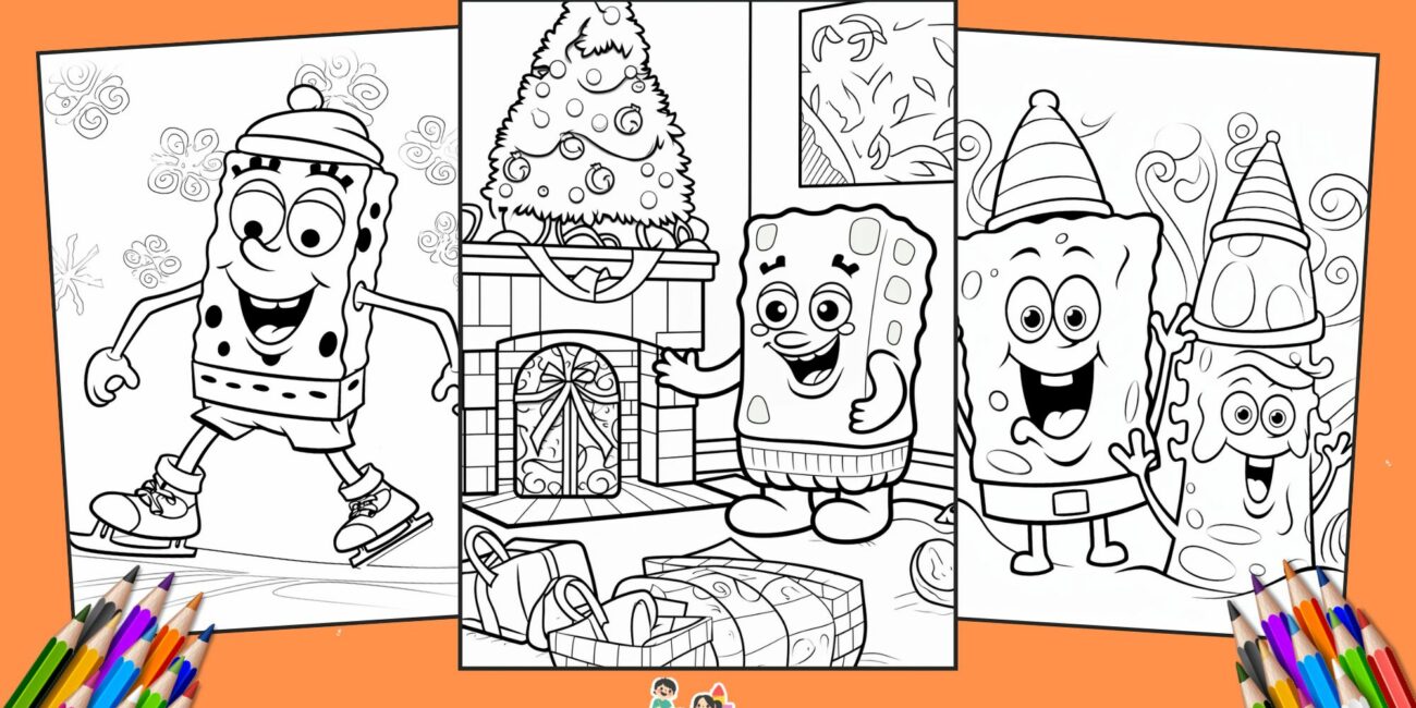 30 Free SpongeBob Christmas Coloring Pages