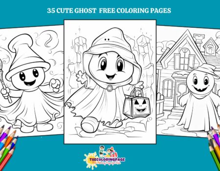 35 Free Cute Ghost Coloring Pages