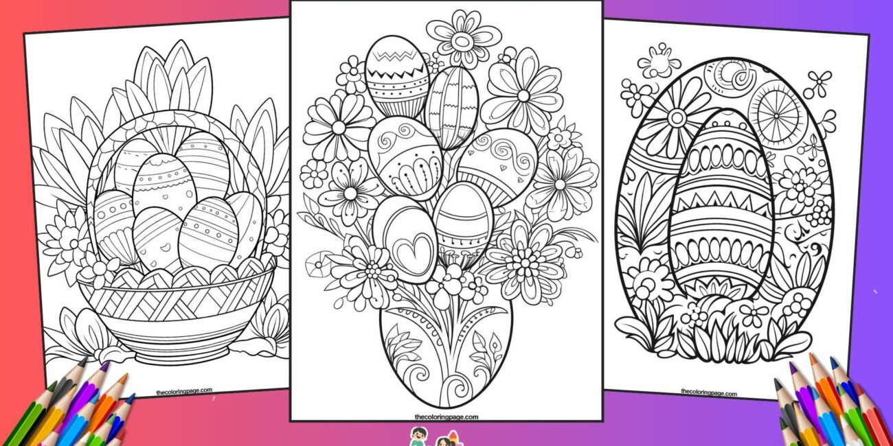 35 Free Easter Egg Coloring Pages For Kids