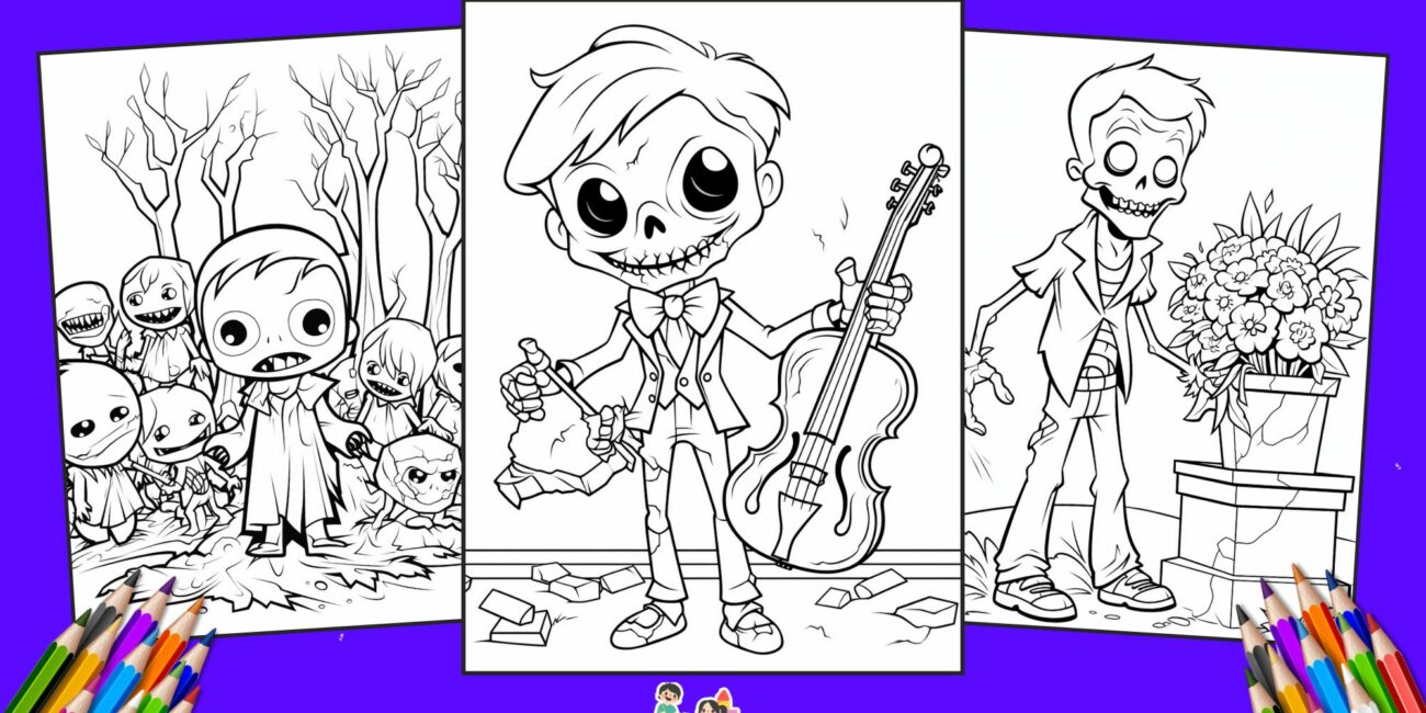 40 Free Zombie Coloring Pages For Kids