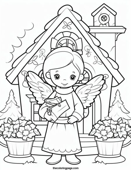 35 Free Angel Christmas Coloring Pages - Perfect for Little Artists ...