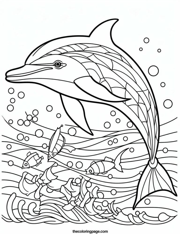 25 Free Dolphin Coloring Pages For Kids - Free to Download and Color ...