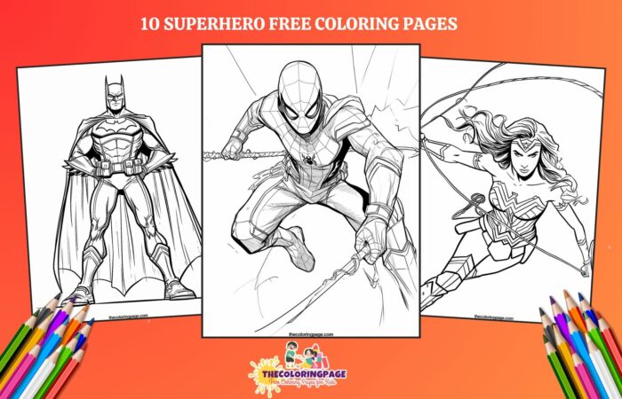 10 Free Superhero Coloring Pages You Can't Resist Coloring