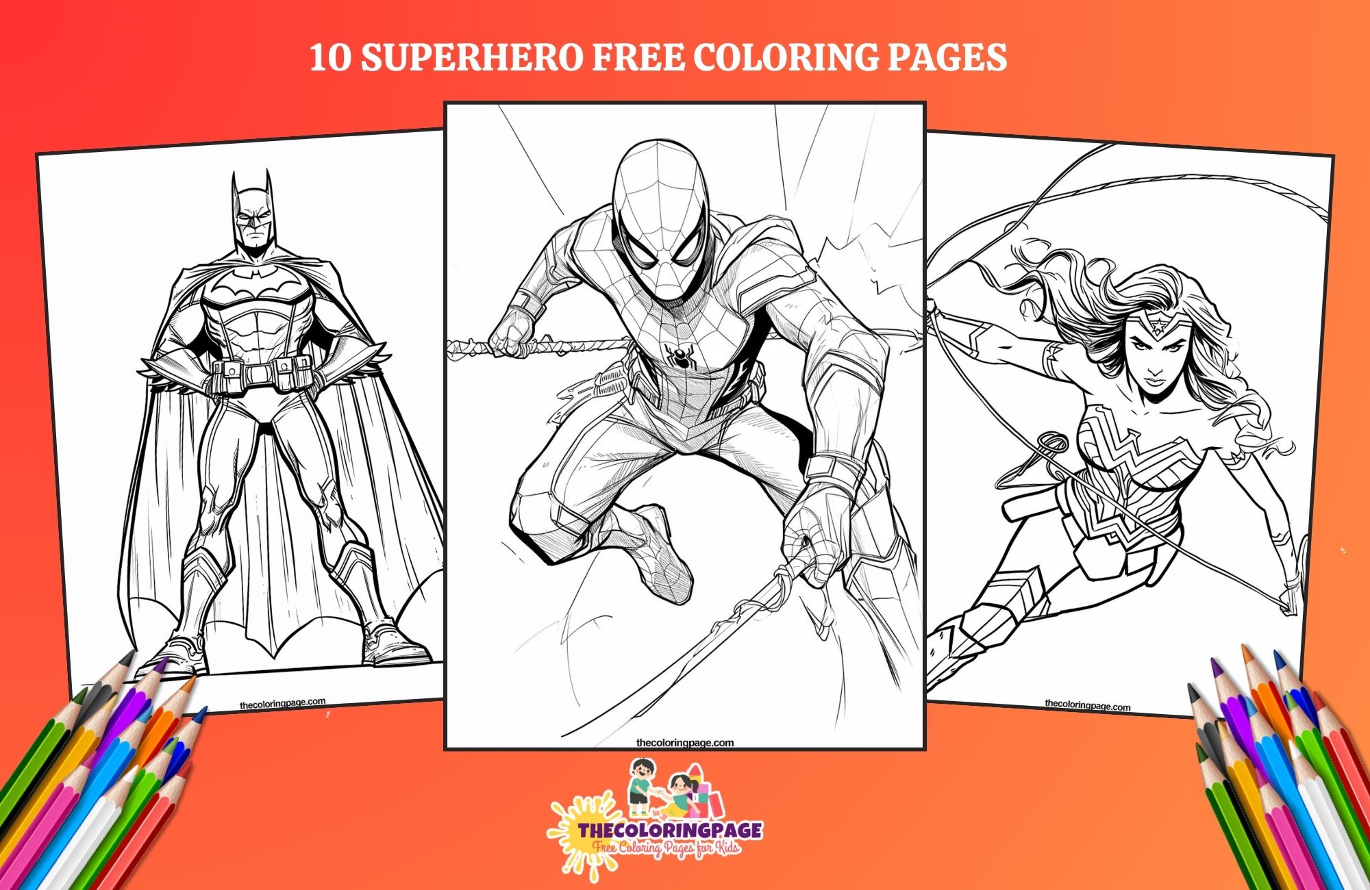 10 Free Superhero Coloring Pages You Can't Resist Coloring