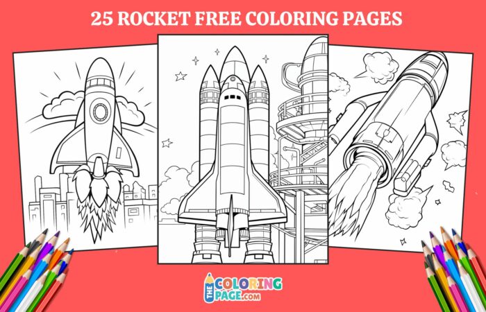 25 Free Rocket Coloring Pages For Kids