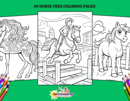 30 Free Horse Coloring Pages For Kids