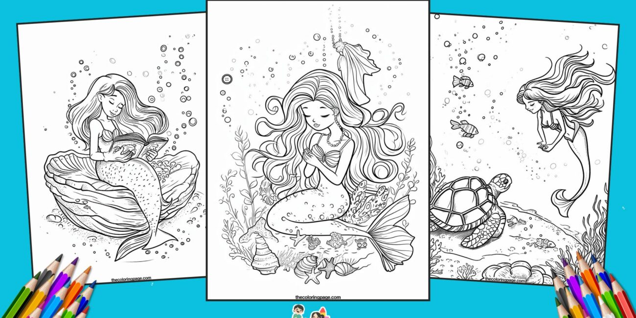 30 Free Mermaid Coloring Pages For Kids