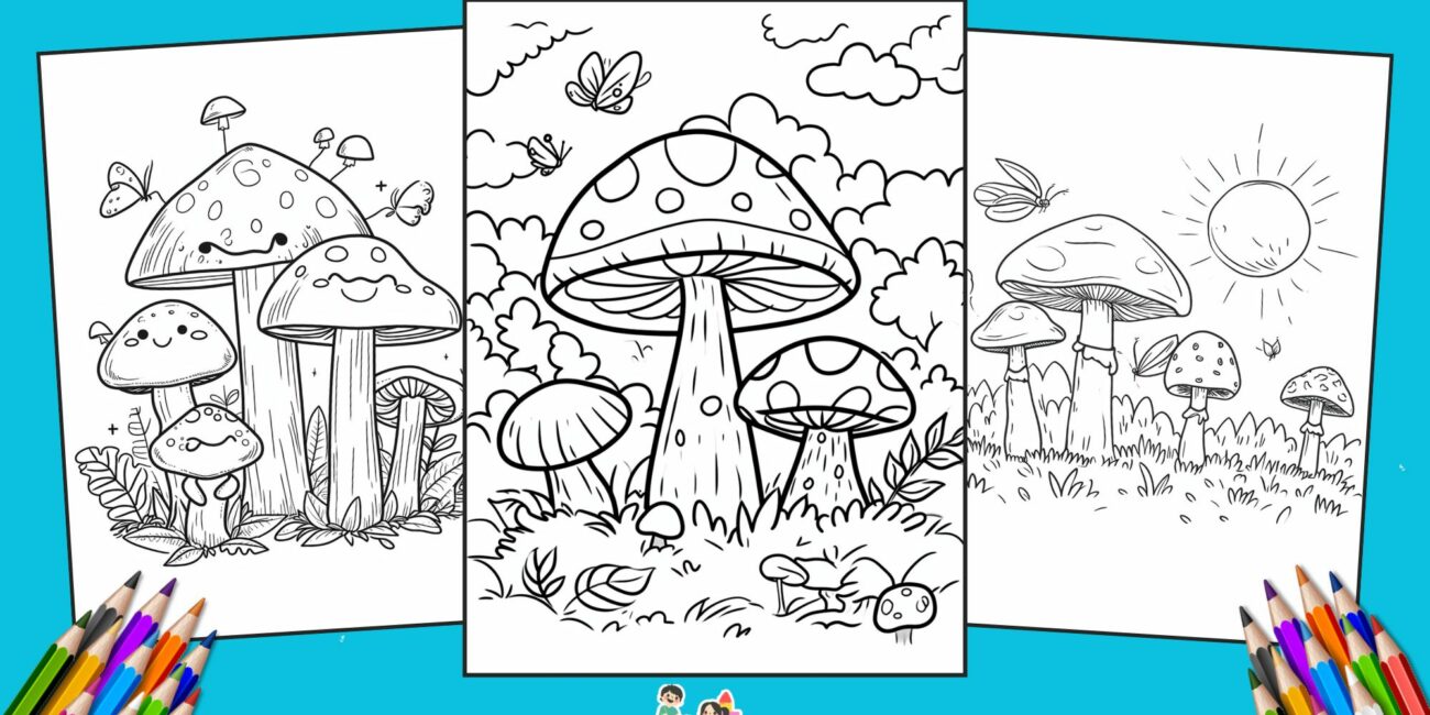 30 Free Mushrooms Coloring Pages For Kids