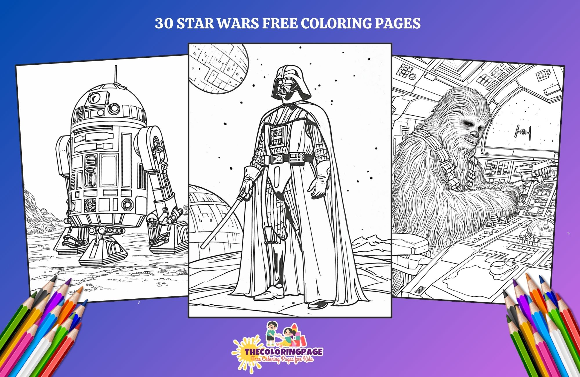 30 Free Star Wars Coloring Pages