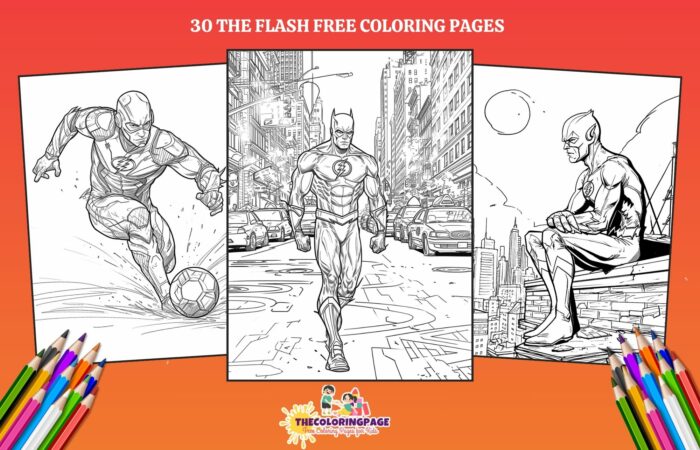 30 Free The Flash Coloring Pages For Kids