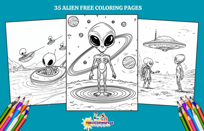 35 Free Alien Coloring Pages For Kids