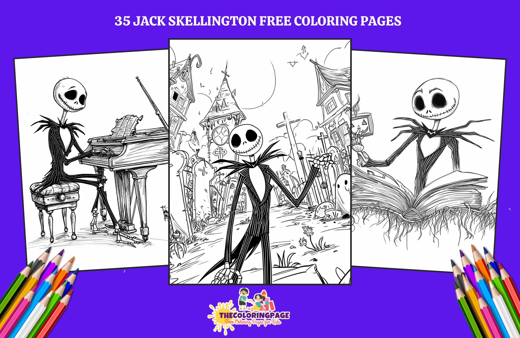 35 Free Jack Skellington Coloring Pages