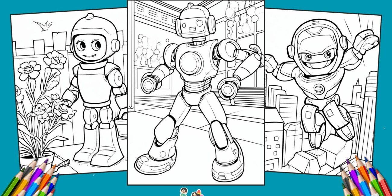 35 Free Robot Coloring Pages For Kids
