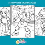 35 Free Robot Coloring Pages For Kids