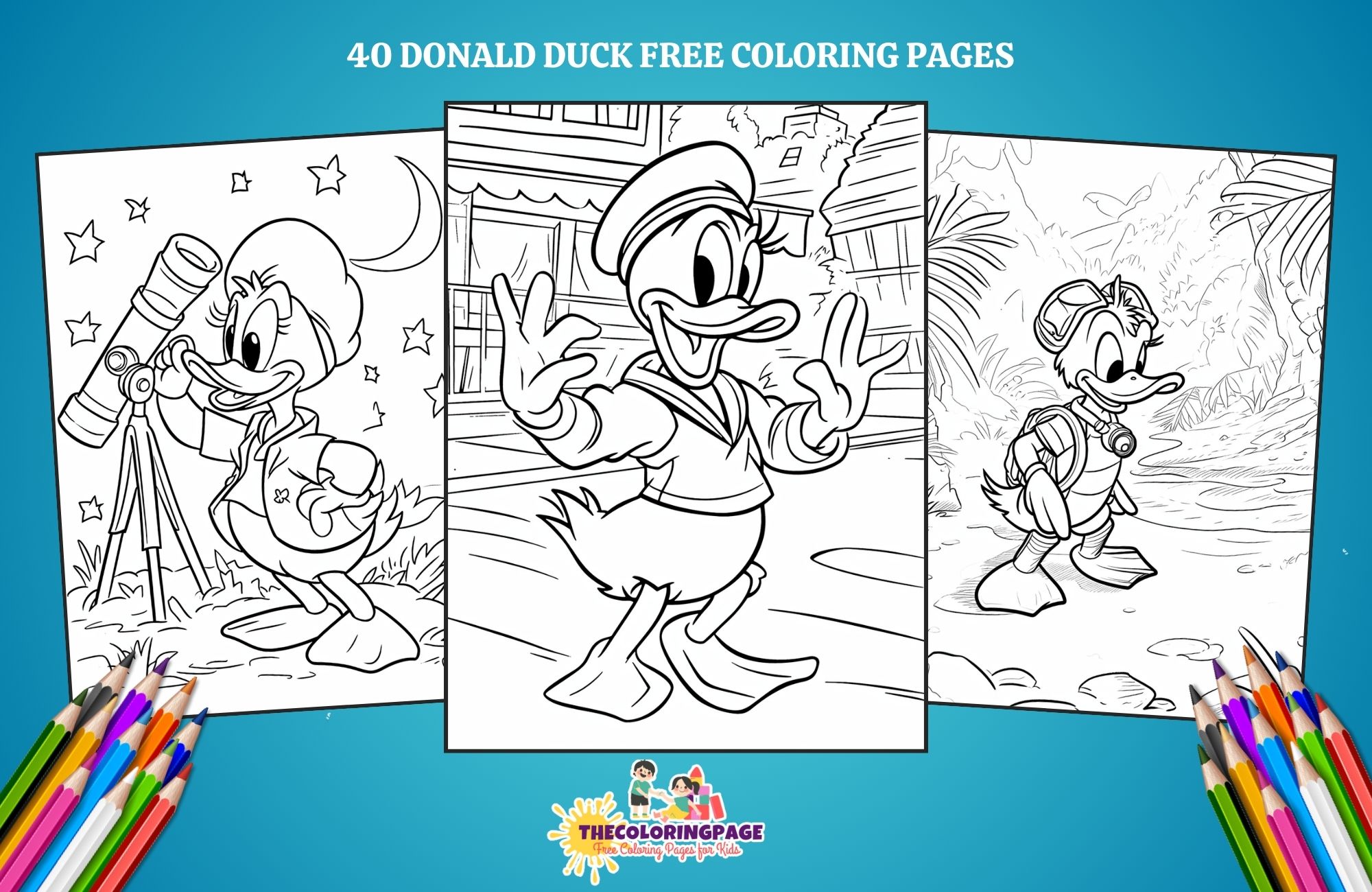 40 Free Donald Duck Coloring Pages For Kids