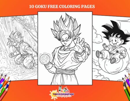 Are you a Dragon Ball lover Here are 10 free Goku coloring pages for you