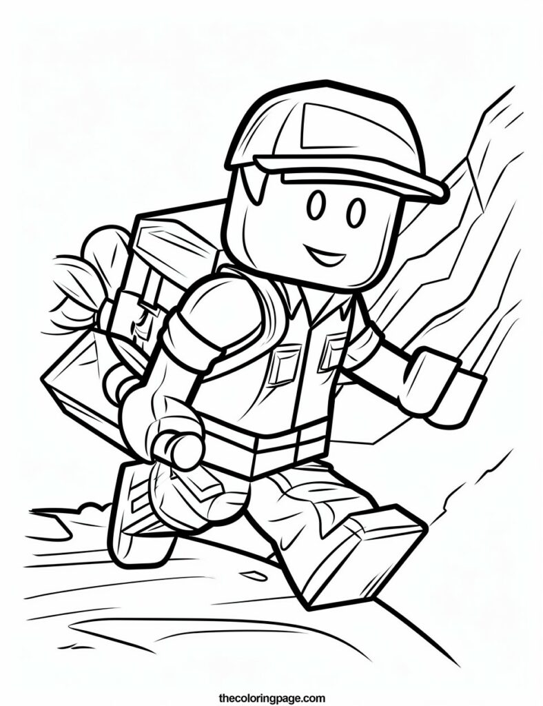 Explore the Roblox Universe: 8 Free Coloring Pages for Kids
