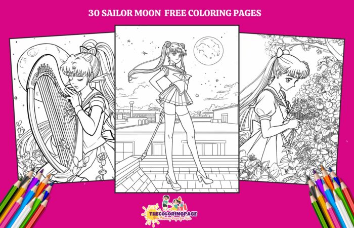 30 Free Sailor Moon Coloring Pages For Kids