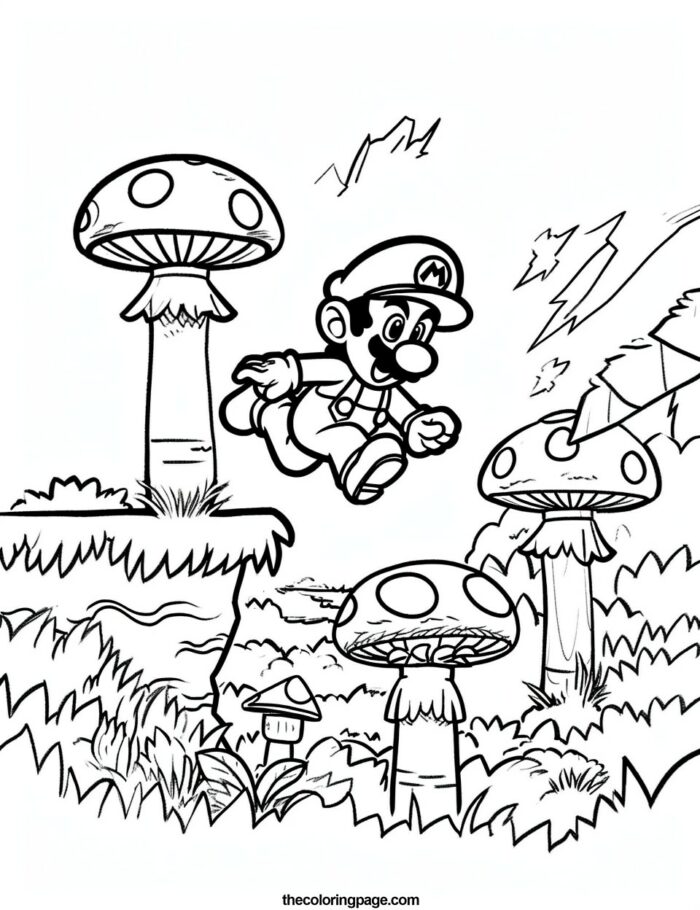 Explore Mario's World: 8 Free Super Mario Coloring Pages