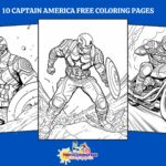 Your Kids Will Love These 10 Free Captain America Coloring Pages