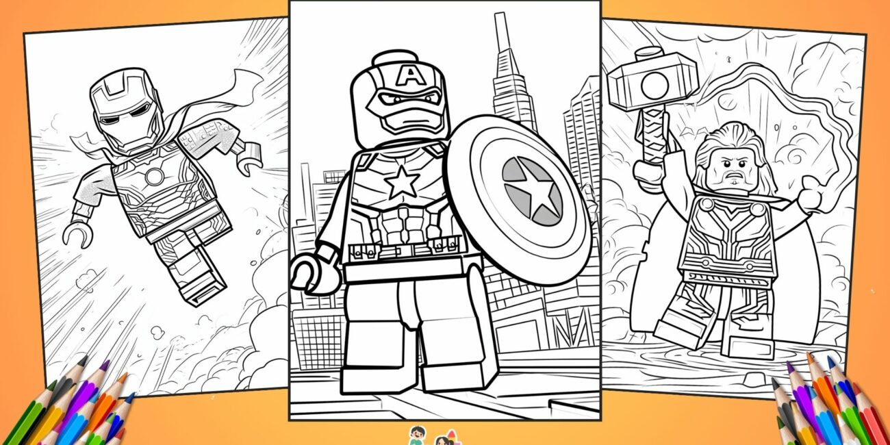 25 Free Lego Superhero Coloring Pages For Kids
