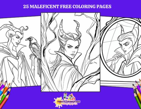 25 Free Maleficent Coloring Pages A Spellbinding Artistic Adventure