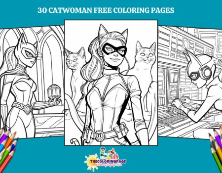 30 Free Catwoman Coloring Pages For Kids