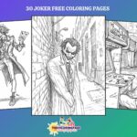 30 Free Joker Coloring Pages A Colorful Journey into Madness