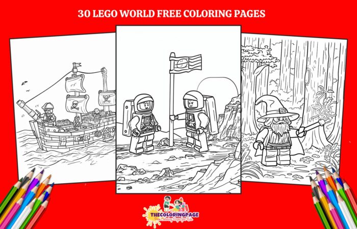 30 Free Lego World Coloring Pages For Kids