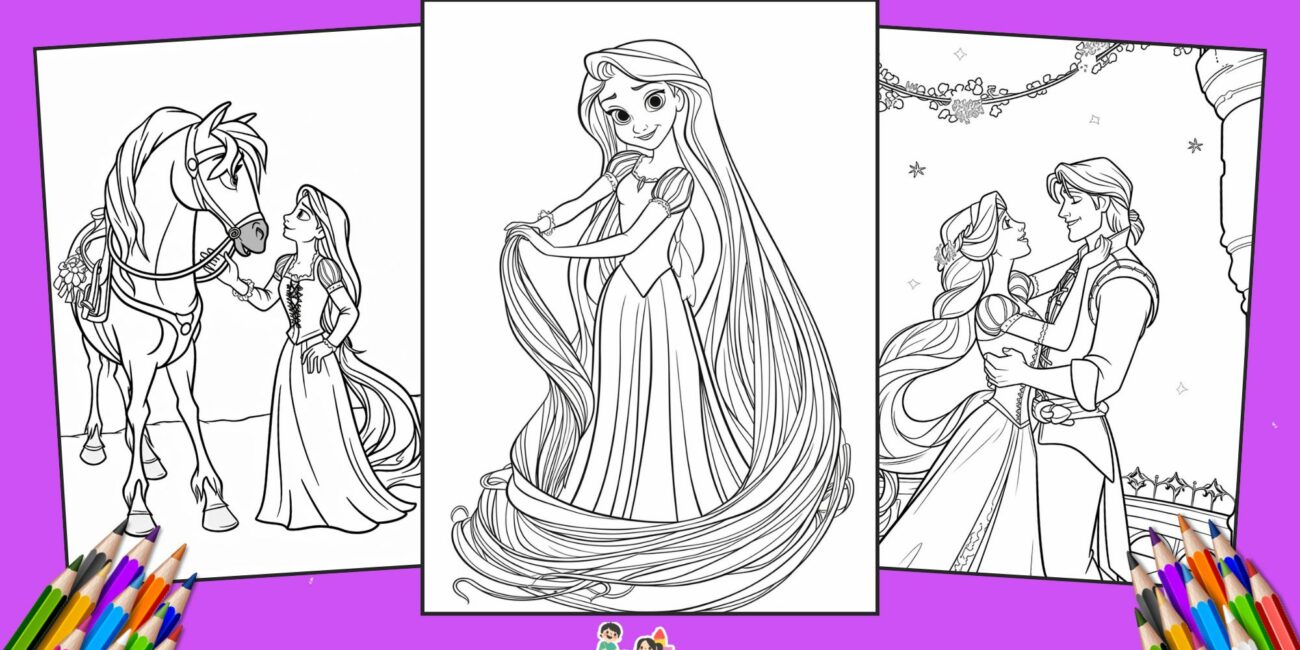 30 Free Rapunzel Coloring Pages – Perfect for Kids