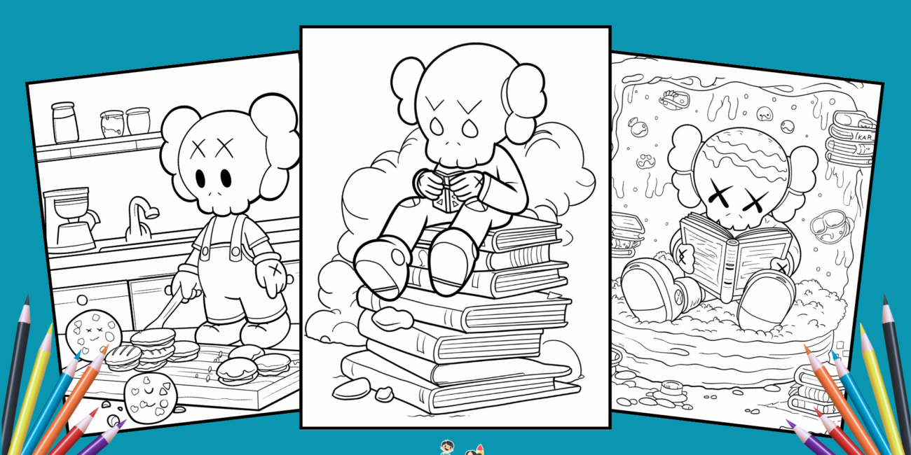 30 Free Kaws Coloring Pages