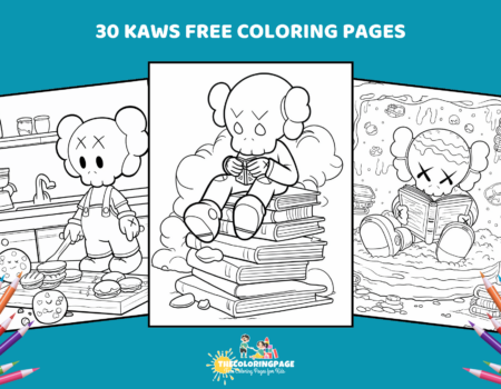 30 Free Kaws Coloring Pages