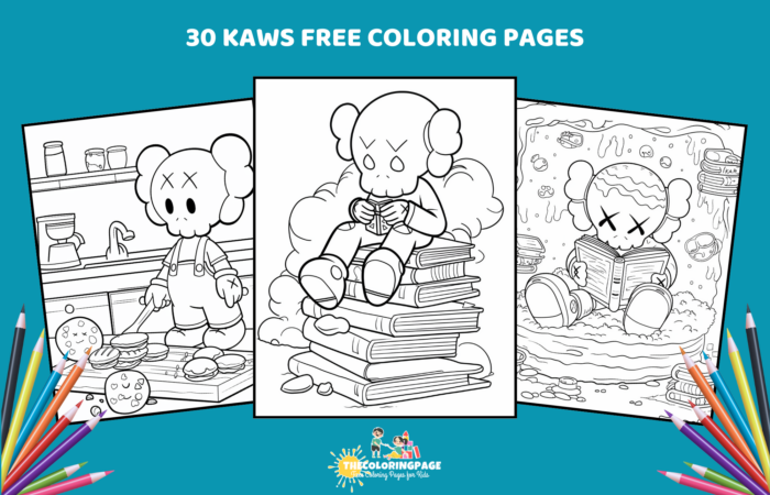 30 Free Kaws Coloring Pages