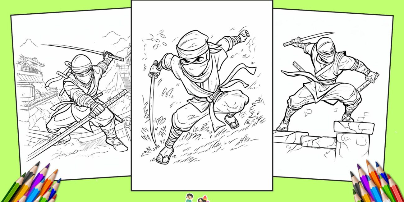 25 Free Ninja Coloring Pages