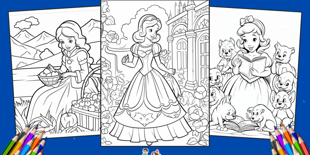 30 Free Snow White Coloring Pages