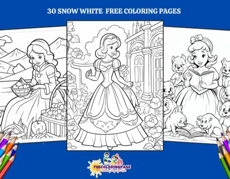 30 Free Snow White Coloring Pages