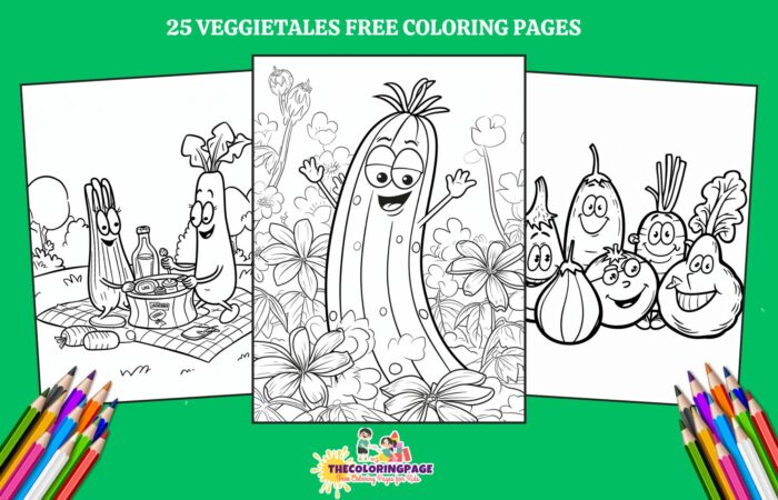 25 Free Veggietales Coloring Pages