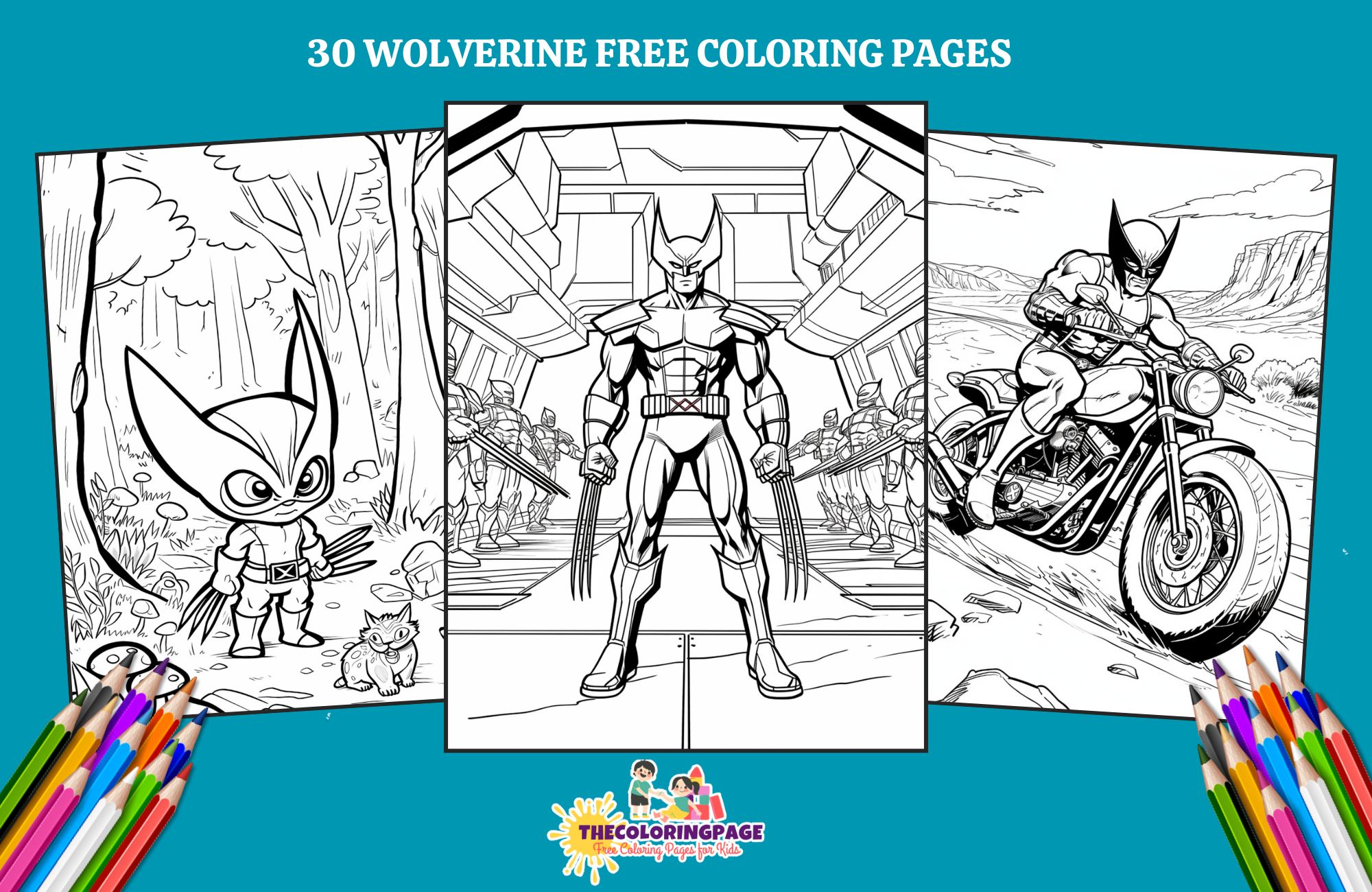 30 Free Wolverine Coloring Pages For Kids