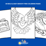 30 Free Bold & Easy Groovy Coloring Pages for Kids: A Funky and Fun Coloring Adventure!