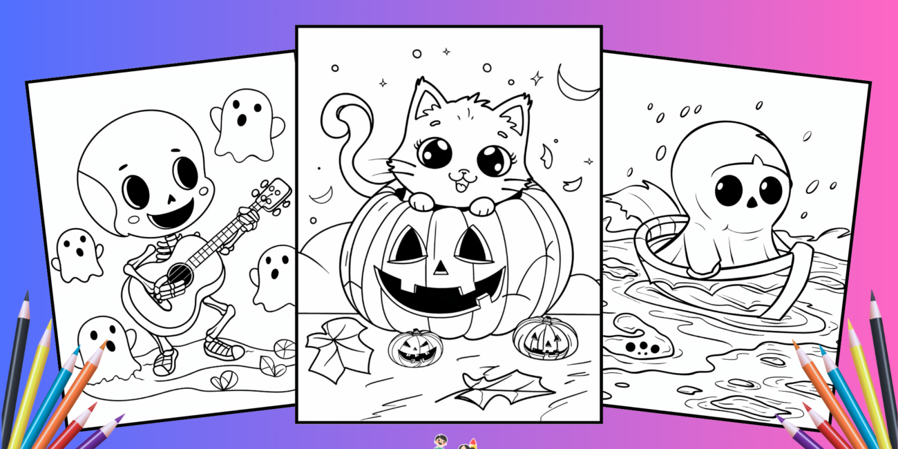 30 Free Kawaii Halloween Coloring Pages: A Cute & Spooky Coloring Adventure!